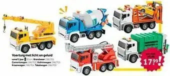 Intertoys Voertuig met licht en geluid brandweer aanbieding