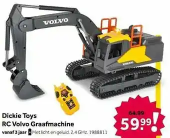 Intertoys Dickie toys rc volvo graafmachine aanbieding