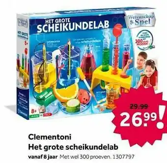 Clementoni het grote scheikundelab