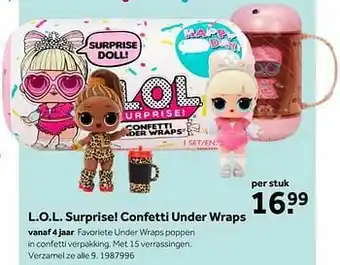 Intertoys L.o.l. surprise! confetti under wraps aanbieding