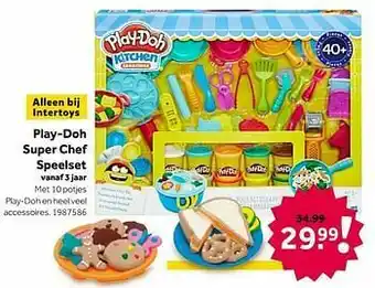 Intertoys Play-doh super chef speelset aanbieding