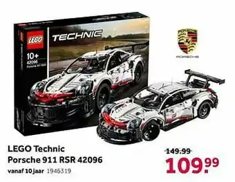 Lego technic porsche 911 rsr 42096