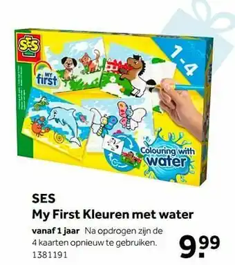 Intertoys Ses my first kleuren met water aanbieding