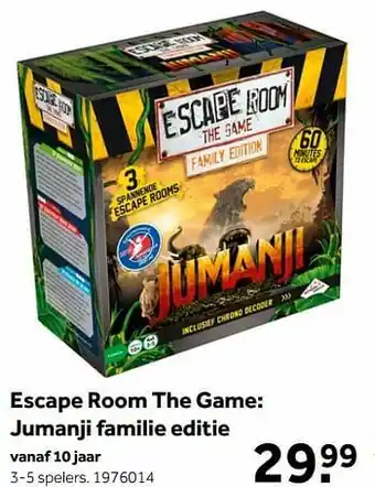 Intertoys Escape room the game jumanji familie editie aanbieding