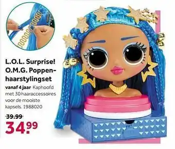 Intertoys L.o.l. surprise! o.m.g. poppenhaarstylingset aanbieding