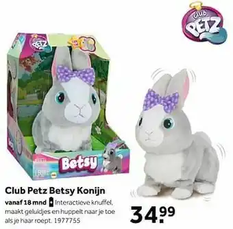 Club petz betsy konijn