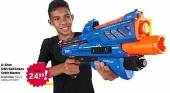 Intertoys X-shot dart ball chaos orbit blaster aanbieding