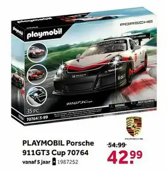 Playmobil porsche 911gt3 cup 70764