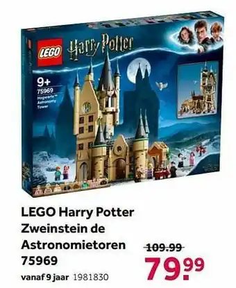 Intertoys Lego harry potter zweinstein de astronomietoren 75969 aanbieding