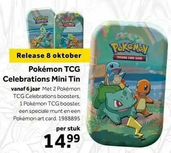 Intertoys Pokémon tcg celebrations mini tin aanbieding