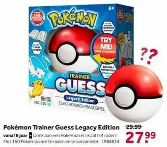 Intertoys Pokémon trainer guess legacy edition aanbieding