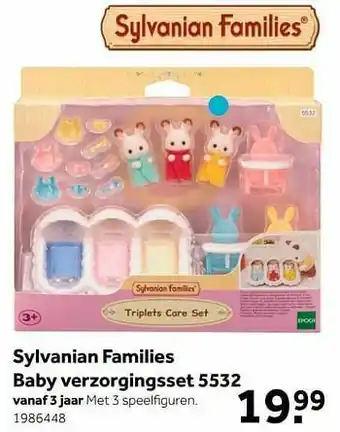 Intertoys Sylvanian families baby verzorgingsset 5532 aanbieding