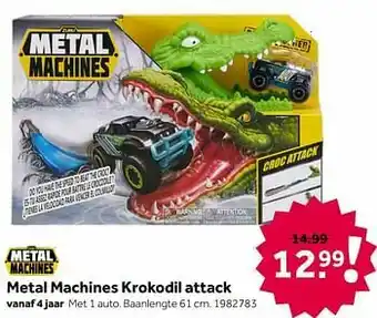 Intertoys Metal machines krokodil attack aanbieding
