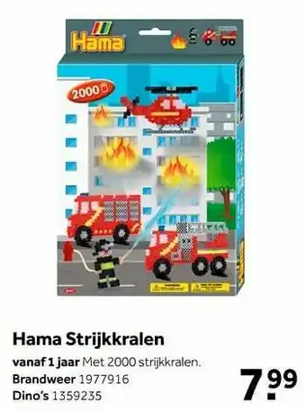 Hama strijkkralen brandweer