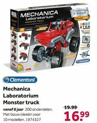 Intertoys Mechanica laboratorium monster truck aanbieding