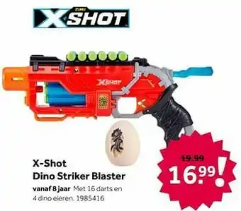 Intertoys X-shot dino striker blaster aanbieding