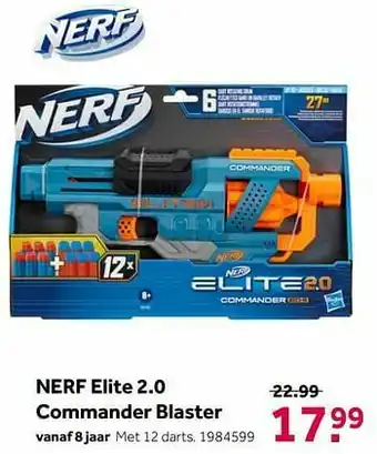 Intertoys Nerf elite 2.0 commander blaster aanbieding