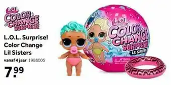 Intertoys L.o.l. surprise! color change lil sisters aanbieding