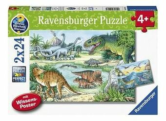 Ravensburger puzzel 2-in-1 dinosaurussen en hun leefruimte
