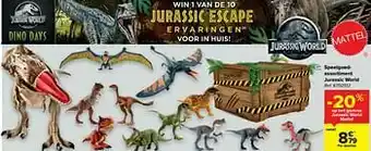 Carrefour Speelgoedassortiment jurassic world aanbieding