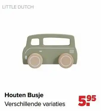 Baby-Dump Little dutch houten busje aanbieding