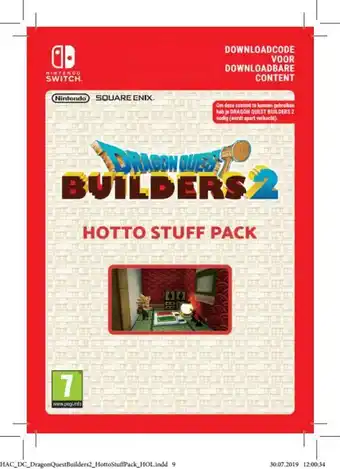 Bol.com Dragon Quest Builders 2 - Hotto Stuff Pack - Nintendo Switch Download aanbieding