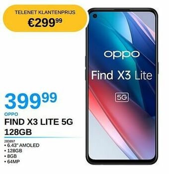 AUVA Oppo find x3 lite 5g 128gb aanbieding