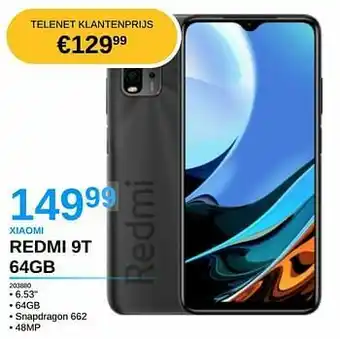 AUVA Xiaomi redmi 9t 64gb aanbieding