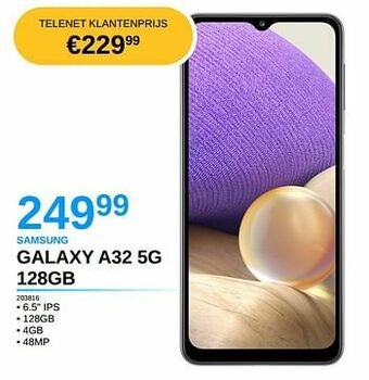 AUVA Samsung galaxy a32 5g 128gb aanbieding