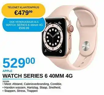 AUVA Apple watch series 6 40mm 4g aanbieding