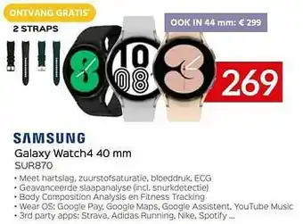 Selexion Samsung galaxy watch4 40 mm sur870 aanbieding