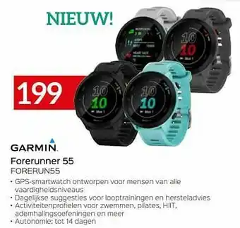 Selexion Garmin forerunner 55 aanbieding