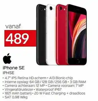 Selexion Apple iphone se iphse aanbieding