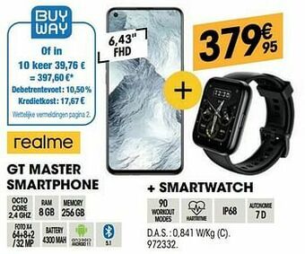 Electro Depot Realme gt master smartphone + smartwatch aanbieding