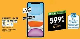 Electro Depot Apple iphone 11 - 64 gb aanbieding