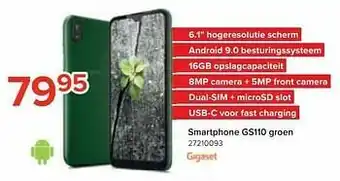 Gigaset smartphone gs110 groen