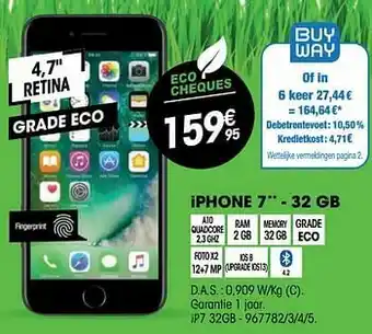 Electro Depot Apple iphone 7 - 32 gb aanbieding