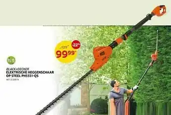 Brico Black+decker elektrische heggenschaar op steel ph5551-qs aanbieding