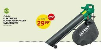 Brico Eurom elektrische bladblazer garden cleaner 3001 aanbieding