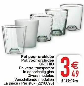 Cora Pot pour orchidée pot voor orchidee orchid aanbieding
