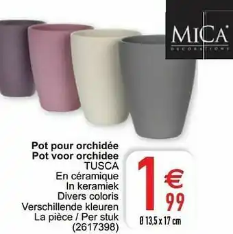 Cora Pot pour orchidée pot voor orchidee tusca aanbieding