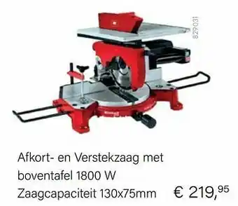 Multi bazar Einhell afkort- en verstekzaag met boventafe aanbieding