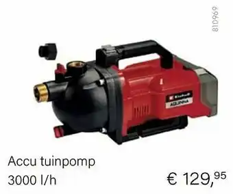 Einhell accu tuinpomp