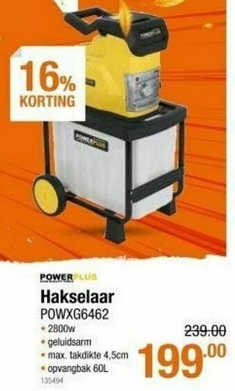Cevo Powerplus hakselaar powxg6462 aanbieding