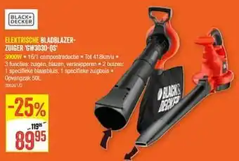 HandyHome Black + decker elektrische bladblazerzuiger gw3030-qs aanbieding