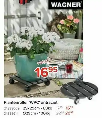 Plantenroller wpc antraciet