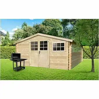 Brico Solid tuinhuis Initia Saint Luc hout 16,22m² 418x388cm aanbieding