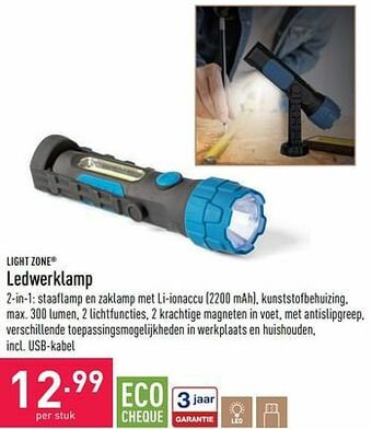ALDI Light zone ledwerklamp aanbieding