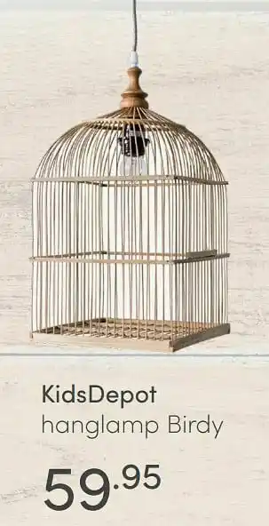 Baby & Tiener Kidsdepot hanglamp birdy aanbieding