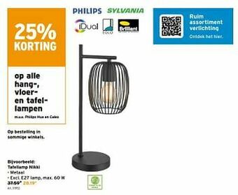 GAMMA Tafellamp nikki aanbieding